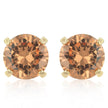 Simple Champagne Cubic Zirconia Studs