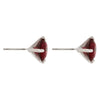 Ruby Cubic Zirconia Studded Earrings