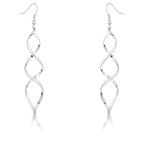 Silver Twist Earrings