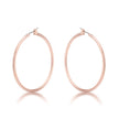 45mm Rose Gold Plated Hoop Earrings