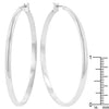 Classic Hoop (Rhodium Plated)