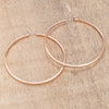 55mm Rose Gold Plated Classic Hoop Earrings