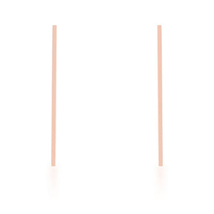 Carolee Rose Gold Stainless Steel Long Line Drop Earrings