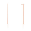 Carolee Rose Gold Stainless Steel Long Line Drop Earrings