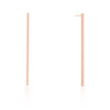 Carolee Rose Gold Stainless Steel Long Line Drop Earrings