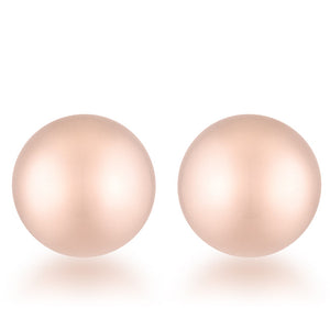 Julia Rose Gold Sphere Stud Earrings