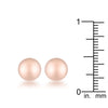 Julia Rose Gold Sphere Stud Earrings