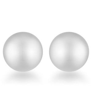 Julie Rhodium Sphere Stud Earrings