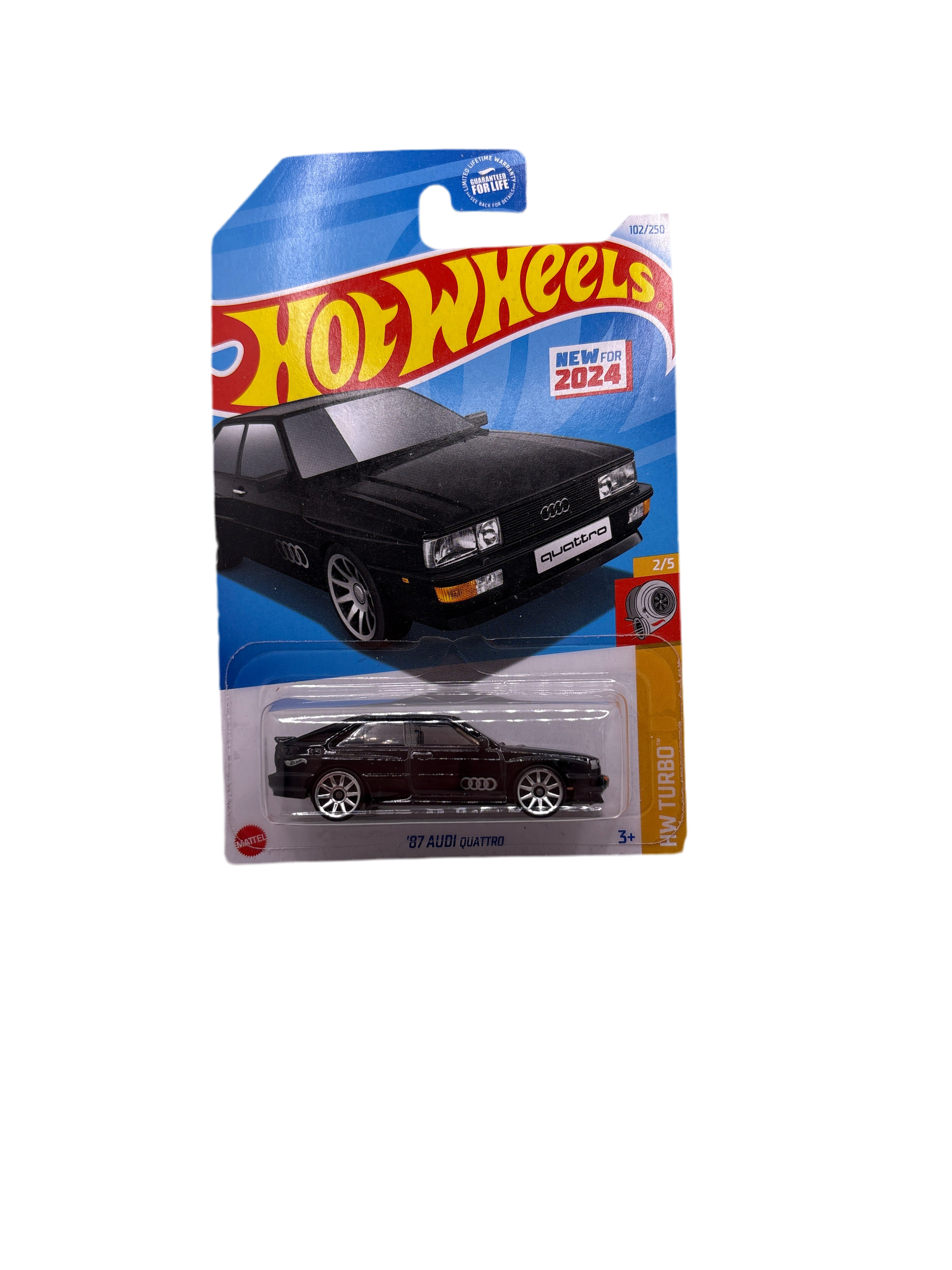 Hot Wheels 87 Audi Quattro Diecast black