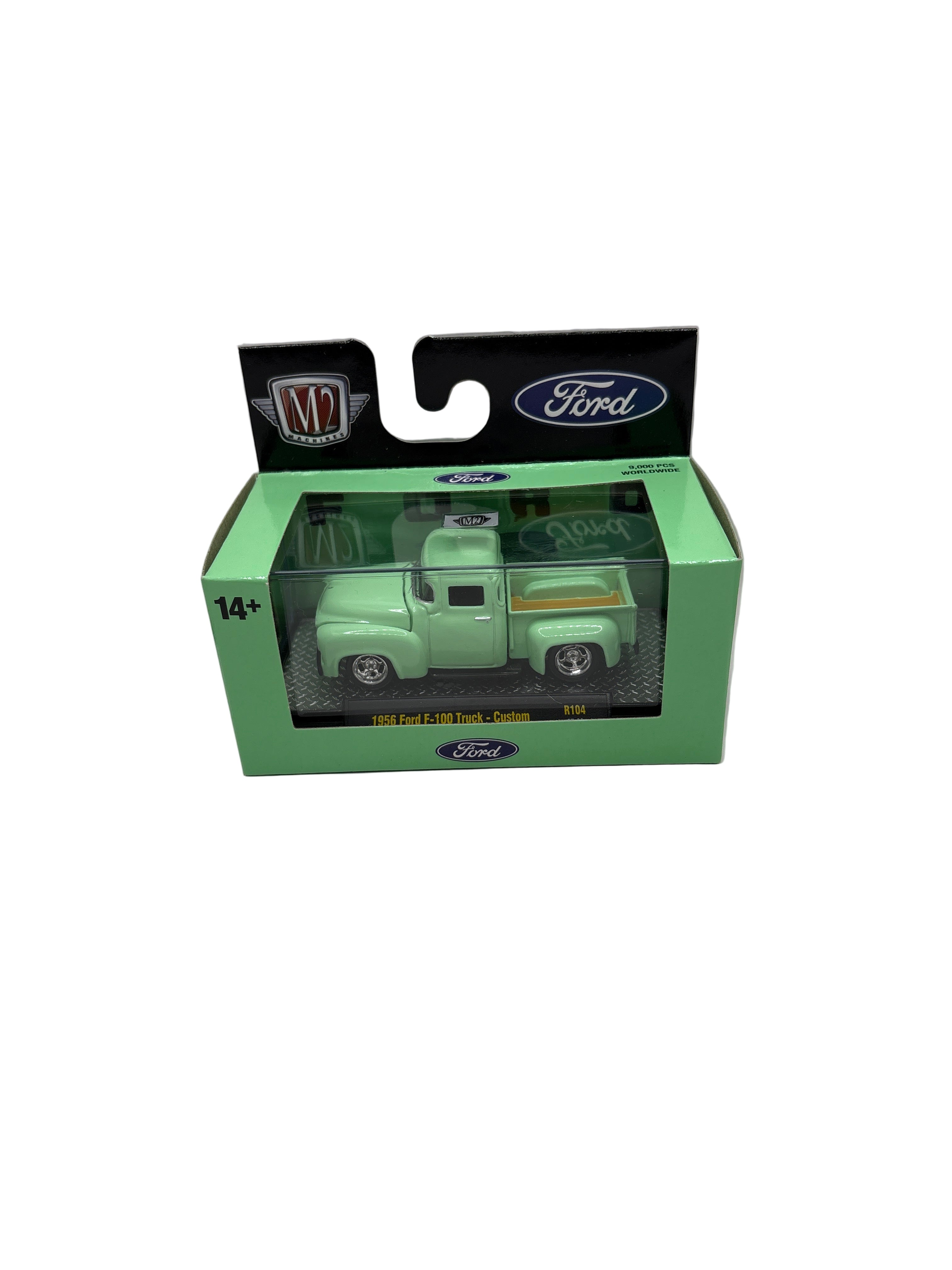 M2 1956 Ford F-100 Truck-Custom Diecast green