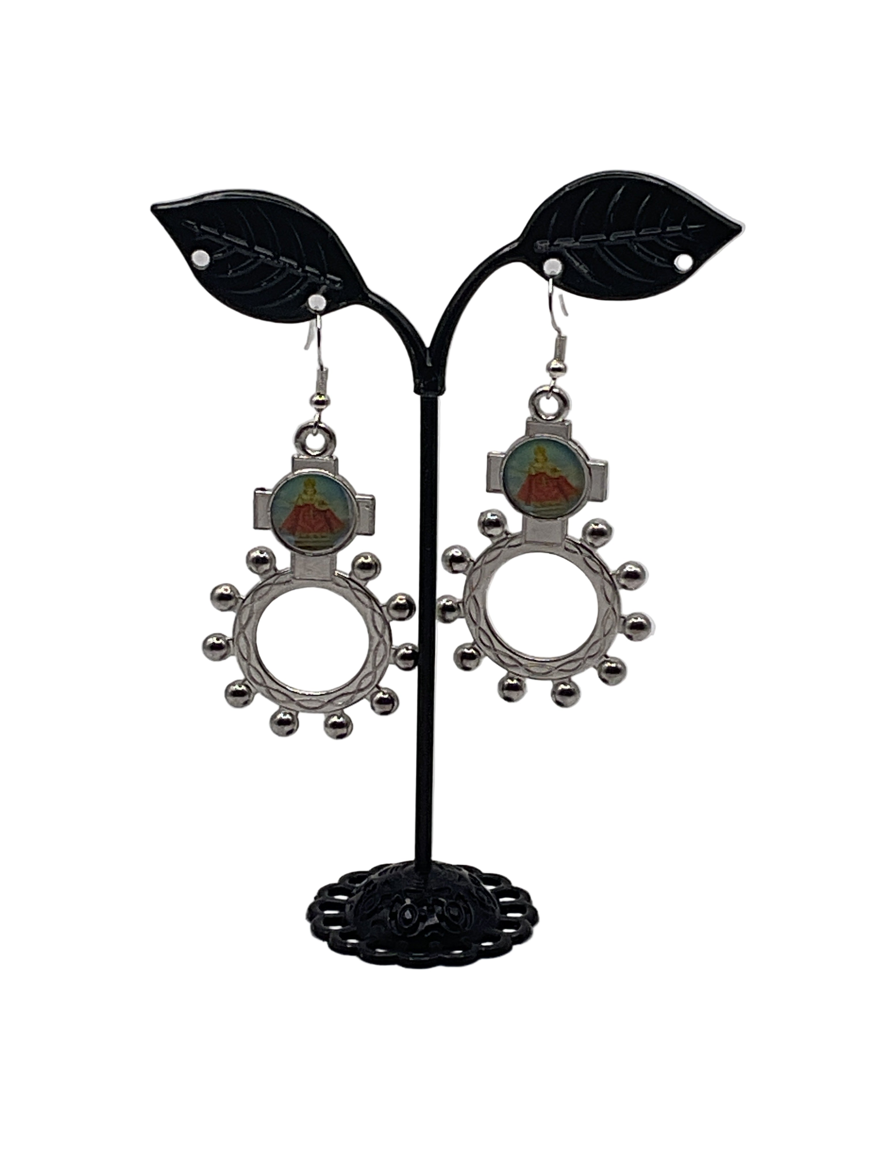 Finger Rosary Ring Earrings