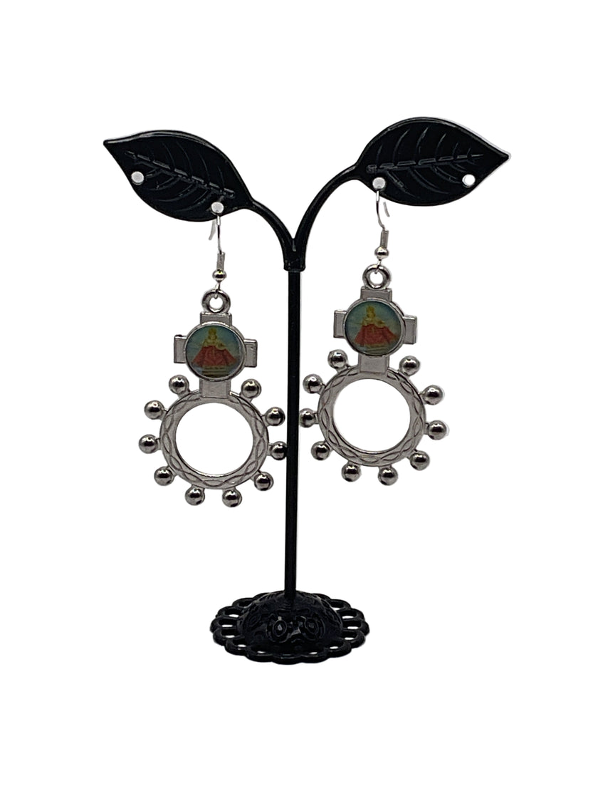 Finger Rosary Ring Earrings