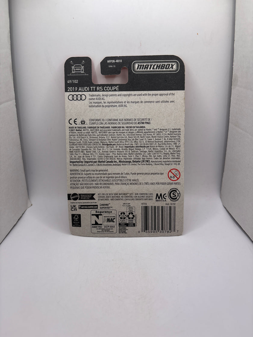 Matchbox 2019 Audi TT RS Coupe Diecast red