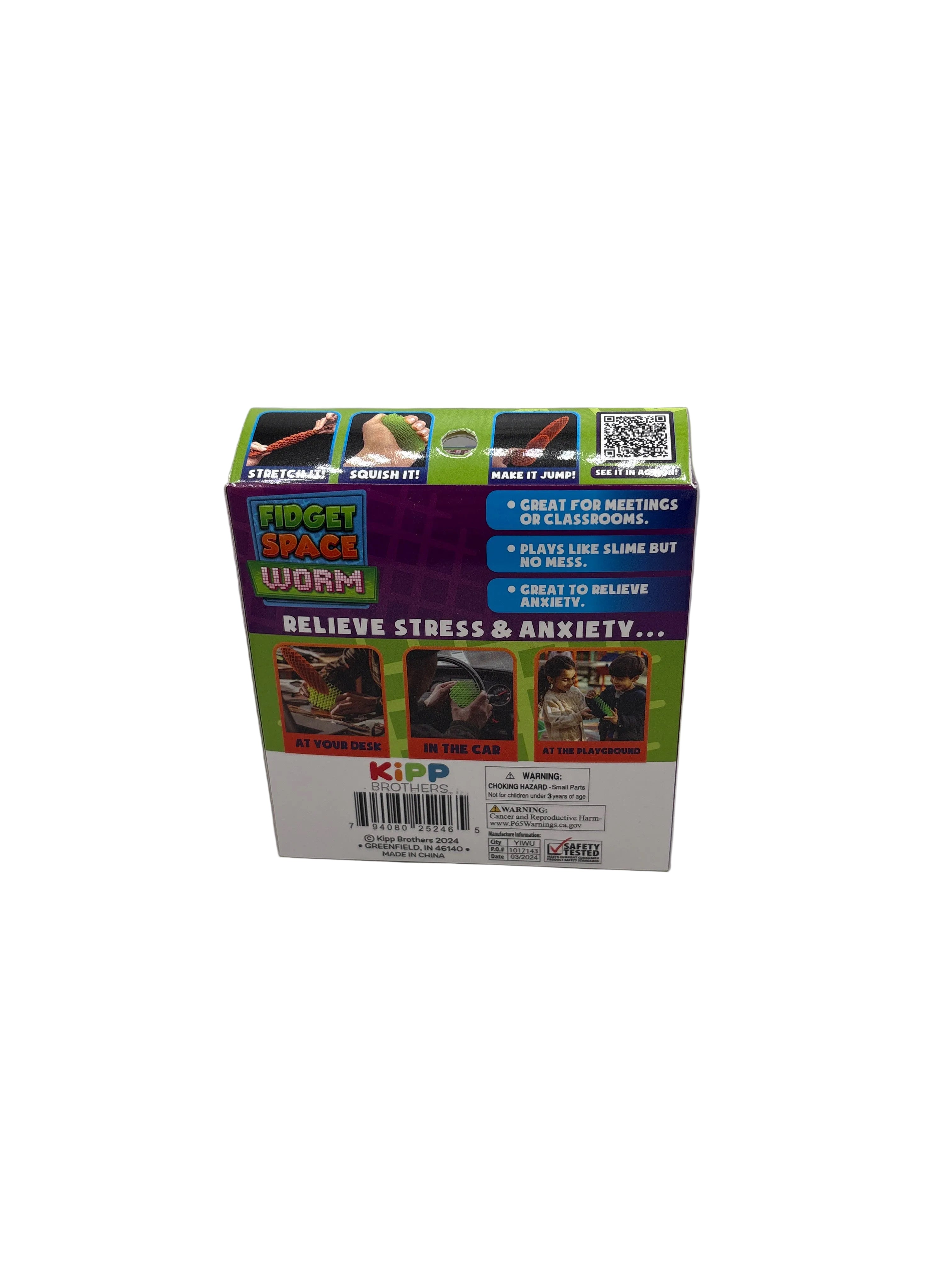 Kipp Brothers Fidget Space Worm red