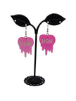 Melting Convo Heart Earrings