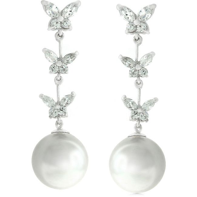 Butterfly Pearl Dangle