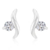 Twisting Solitaire Cubic Zirconia Earrings