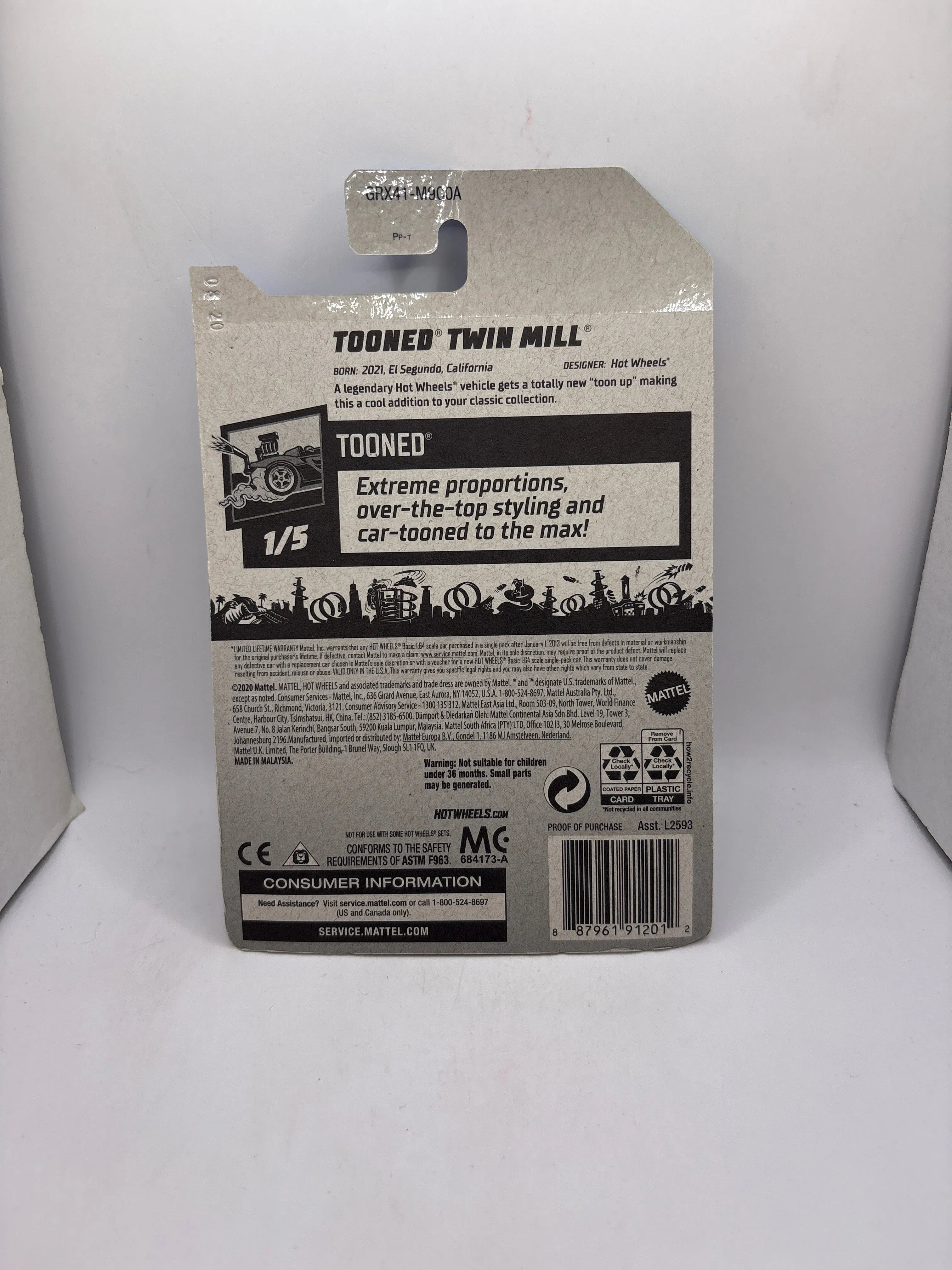 Hot Wheels Tooned Twin Mill Diecast