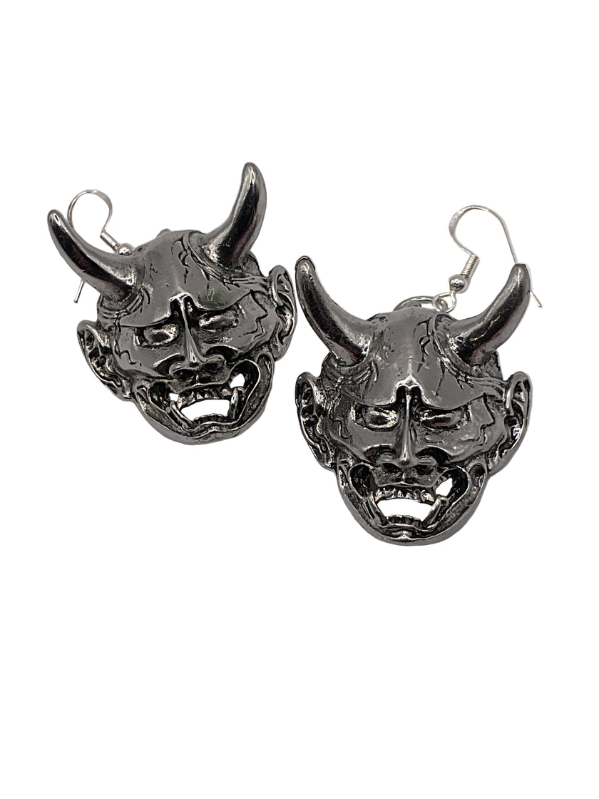 Hannya Mask Earrings