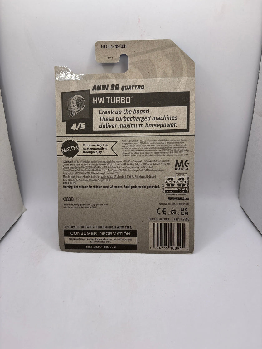 Hot Wheels Audi 90 Quattro Diecast blue