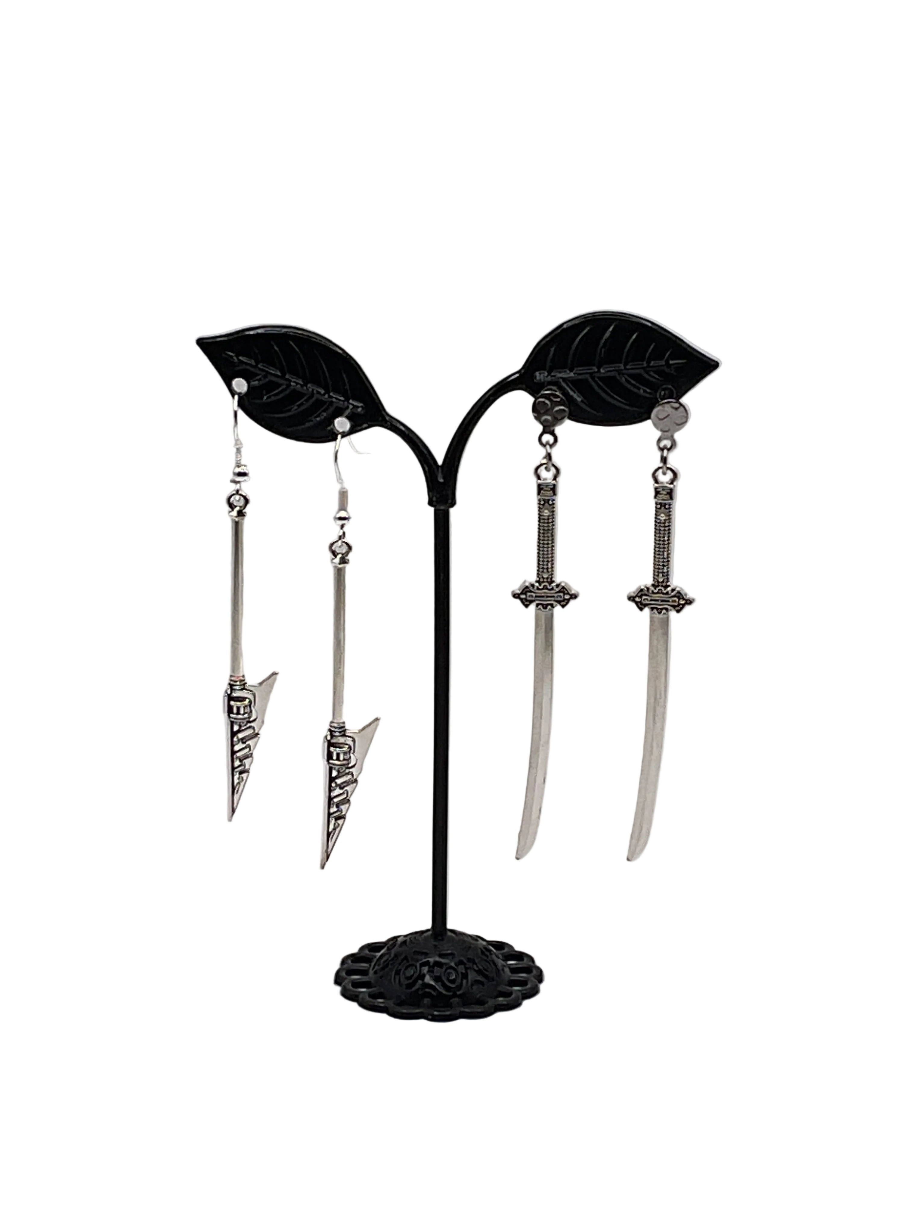 Anime Fantasy Weapon Earrings