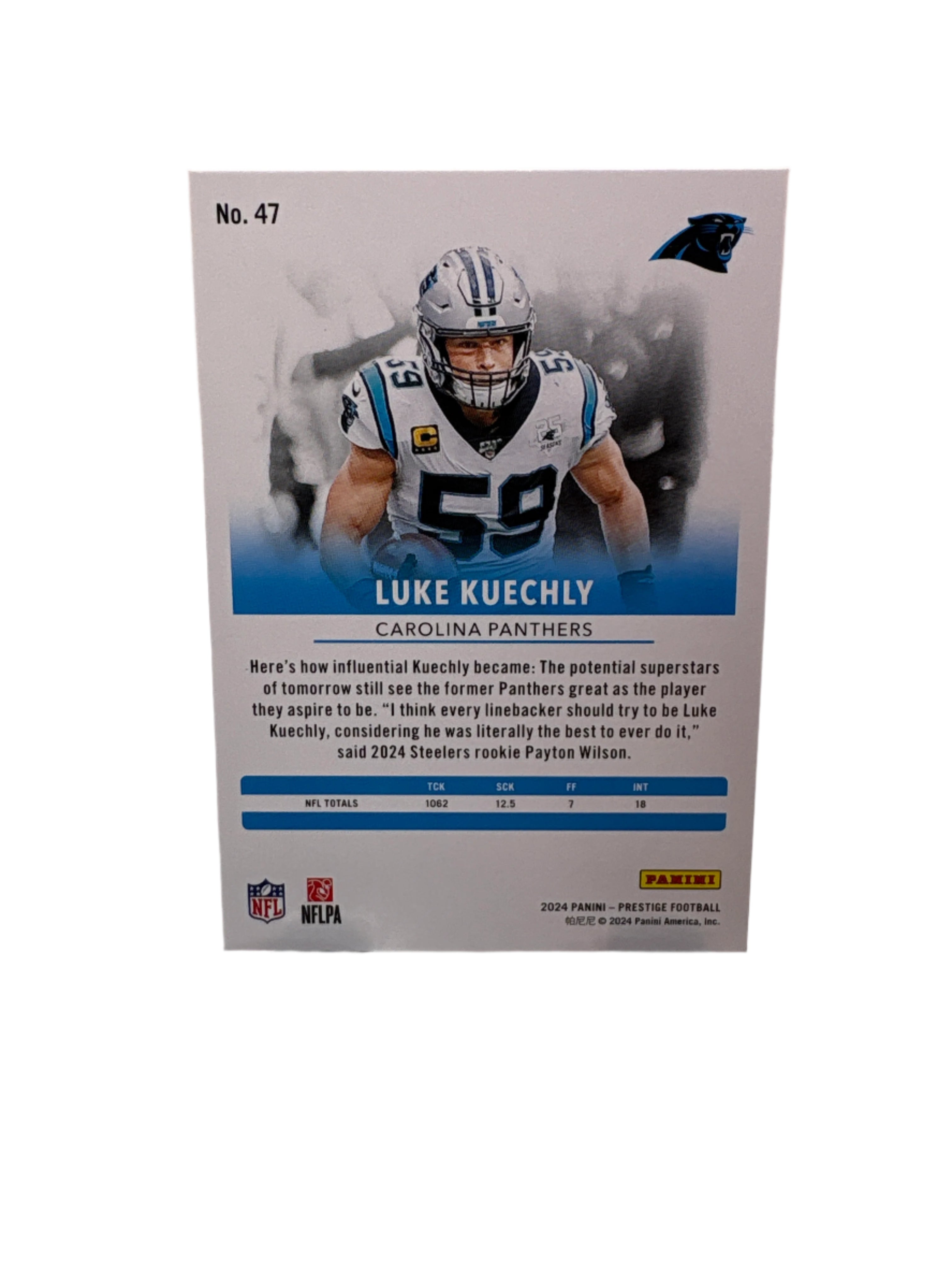 Panini Prestige Luke Kuechly