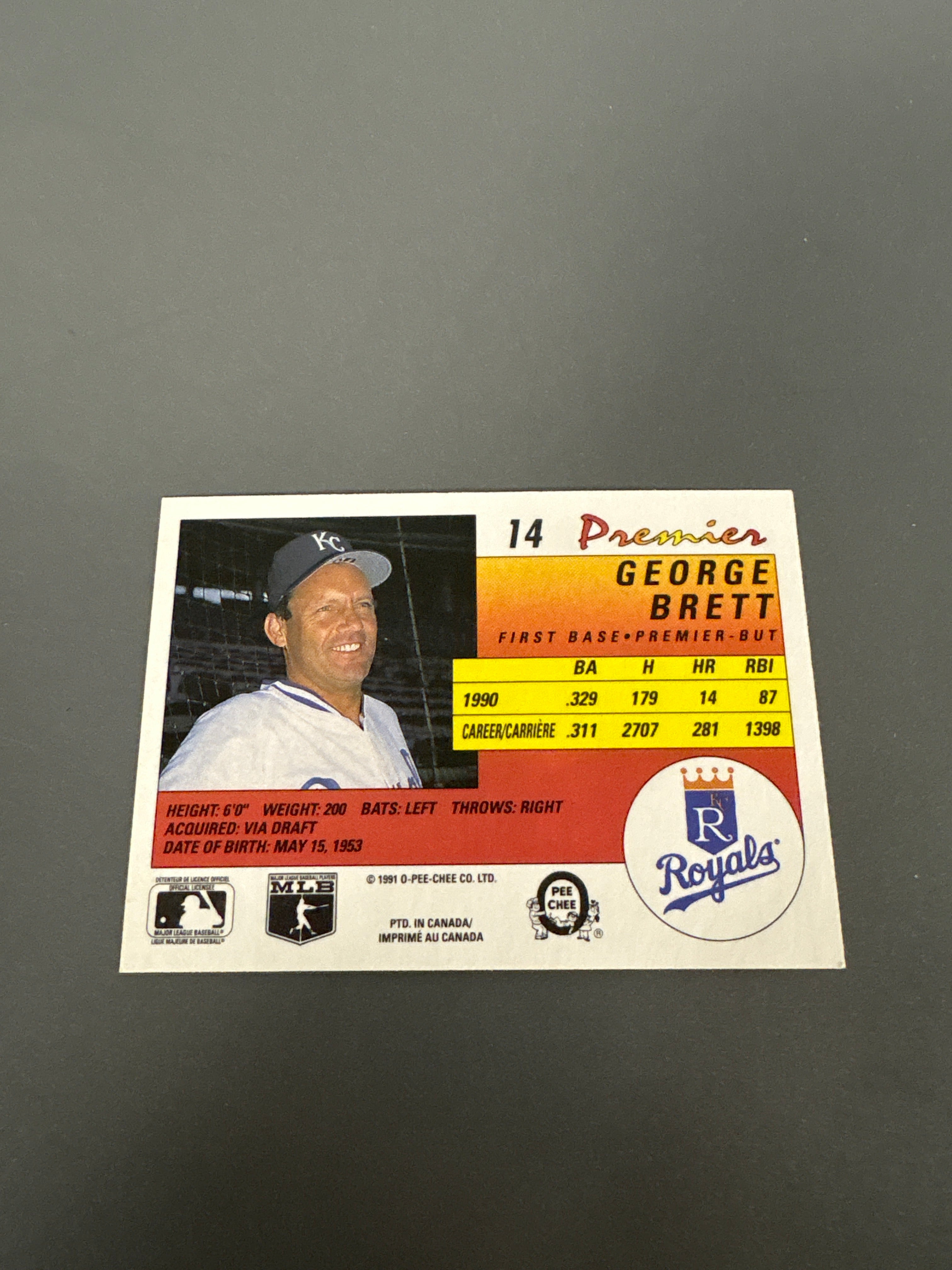 Premier George Brett