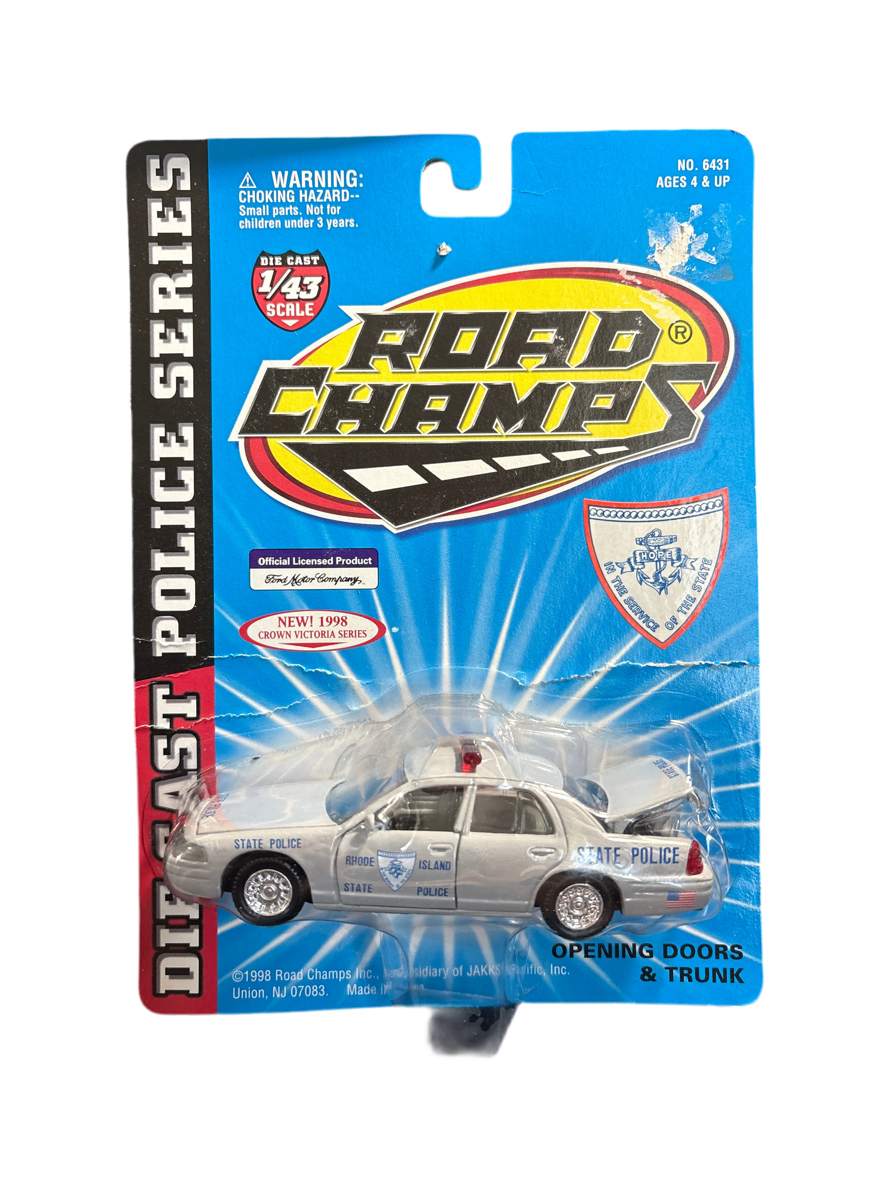 Road Champs Rhode Island State Police Diecast