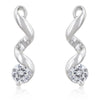 Solitaire Drop Earrings