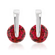 Red CZ Elegance Earrings