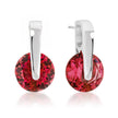 Red CZ Elegance Earrings