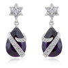 Royal Wrapped Amethyst Earrings