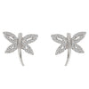 Cubic Zirconia Dragonfly Earrings