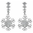 Snowflake Drop Earrings