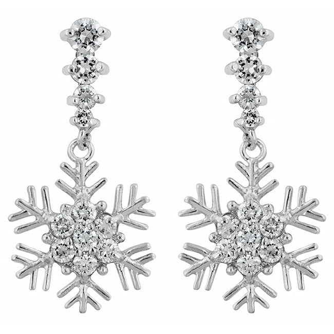 Snowflake Drop Earrings