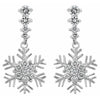 Snowflake Drop Earrings