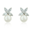 Butterfly Pearl Stud Earrings