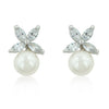 Butterfly Pearl Stud Earrings