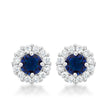 Bella Bridal Earrings in Blue