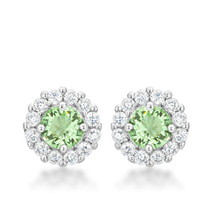 Bella Bridal Earrings in Peridot