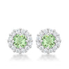 Bella Bridal Earrings in Peridot