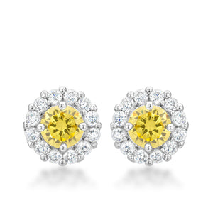 Bella Bridal Earrings in Yellow