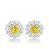 Bella Bridal Earrings in Yellow