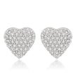 Special Pave Heart Earrings