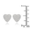 Special Pave Heart Earrings