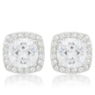 Pave Halo Earrings