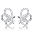 .45 Ct CZ Butterfly Stud Earrings