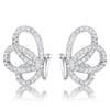 .45 Ct CZ Butterfly Stud Earrings