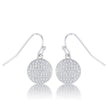 .6 Ct Elegant CZ Disk Earrings