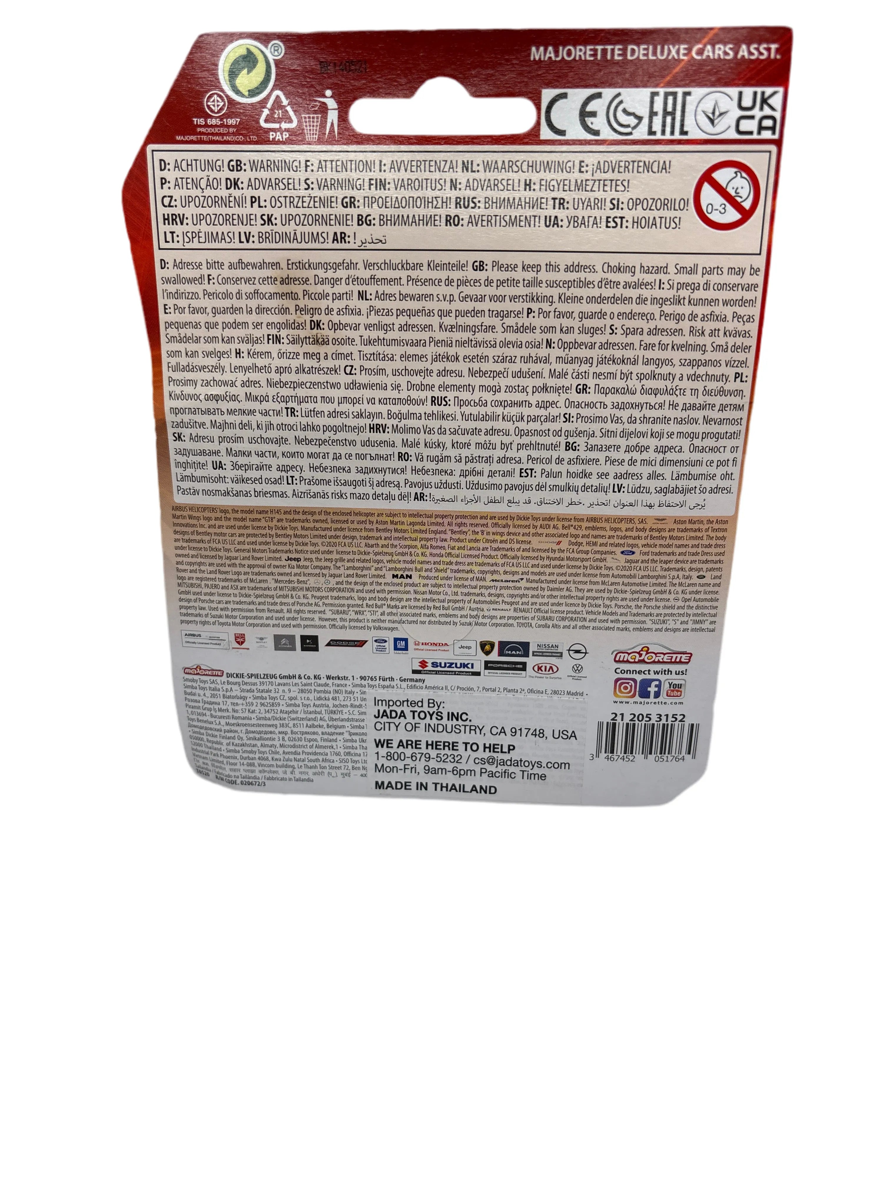 Majorette Land Rover Defender 110 Diecast orange